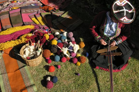 A Chinchero, dans le région de Cusco au Pérou,