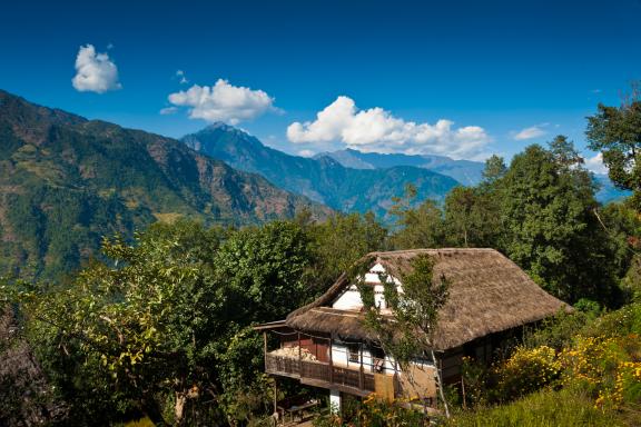Entre Mitlung et Taplejung dans la région du Kangchenjunga au Népal