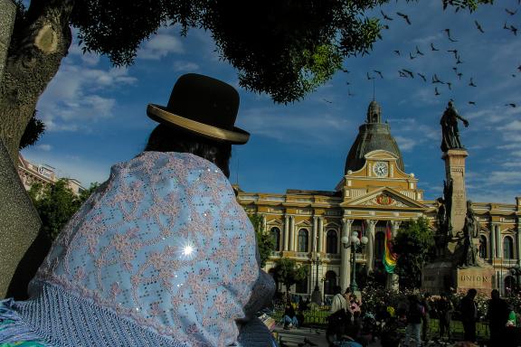 Place Murillo et le palais présidentiel à La Paz en Bolivie