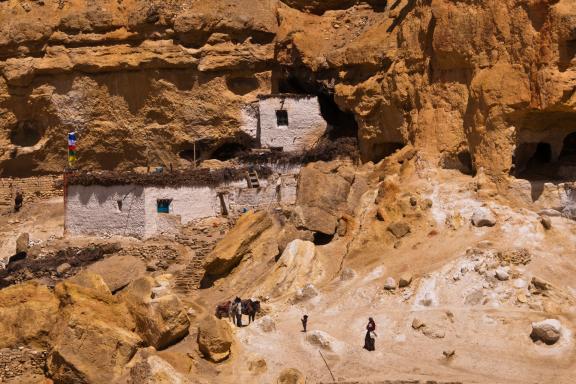 Village de Garphu dans la vallée de Choser au Mustang au Népal
