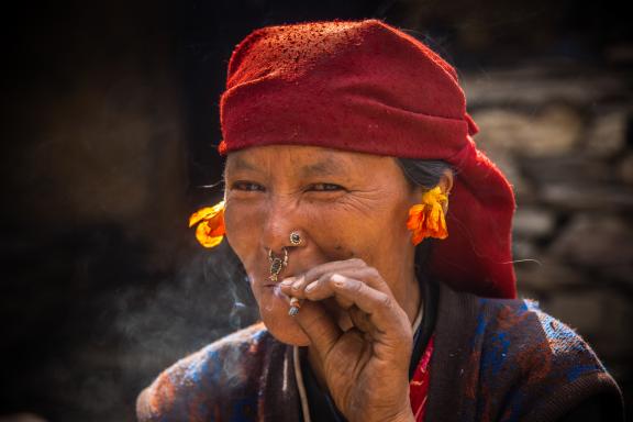 Dans la région du Manaslu au Népal