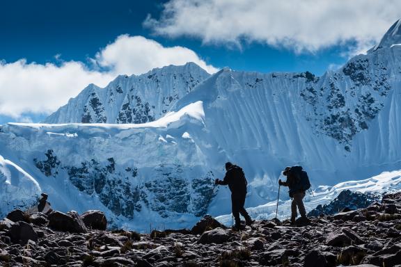 Le col du Jarihuanaco pendant le trek de la haute route de  l’Ausangate au Pérou