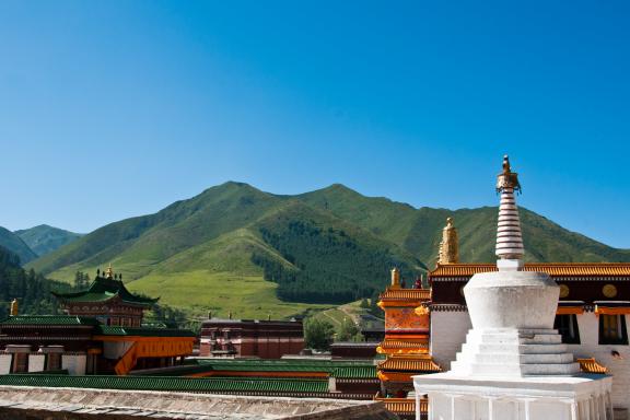 Monastère de Labrang en Amdo au Tibet oriental en Chine