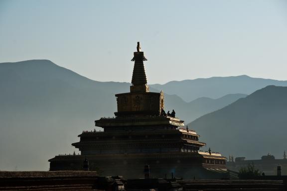 Monastère de Labrang en Amdo au Tibet oriental en Chine