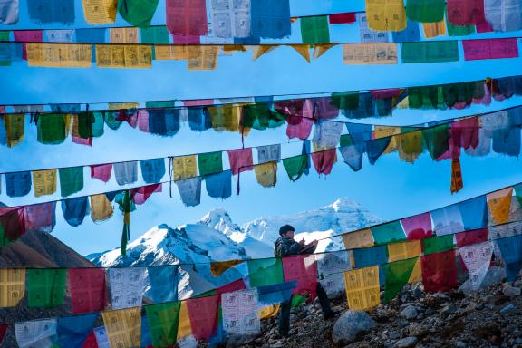 Camp de base de l’Everest, Tibet, Chine