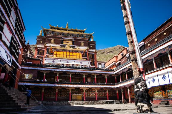 Monastère de Tashilhunpo à Shigatse au Tibet en Chine