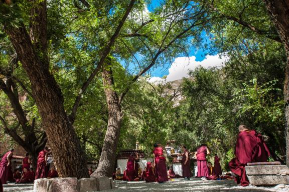 Monastère de Sera à Lhassa au Tibet en Chine