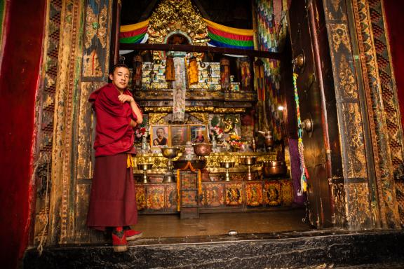 Monastère de Tashilhunpo à Shigatse au Tibet en Chine