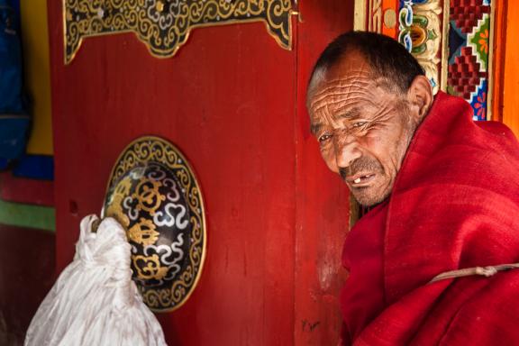 Monastère de Sera à Lhassa au Tibet en Chine