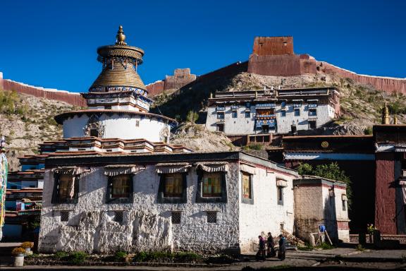 La stupa de Kumbum à Gyantse au Tibet en Chine