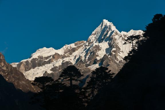 Camp de Tarina et Tsheda kang à 6994 m pendant le Snowman trek au Bhoutan