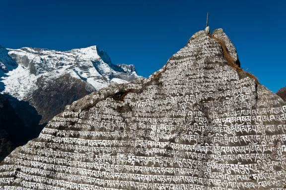 Namche Bazar à 3440 m dans la région de l’Everest au Nepal