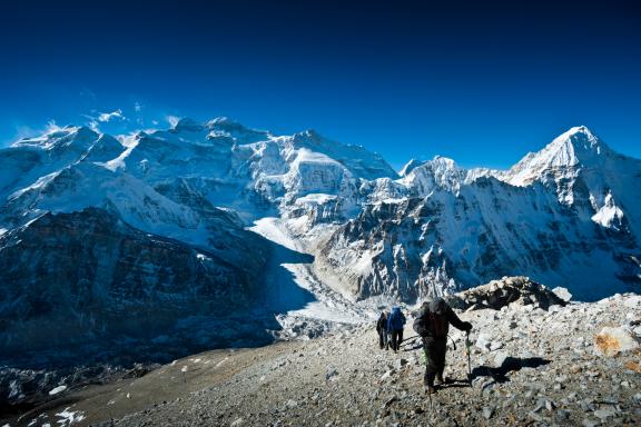 Vers le camp de base nord du Kangchenjunga au Népal