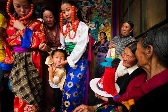 Fête Chamanique (Lurol) en Amdo au Tibet oriental en Chine