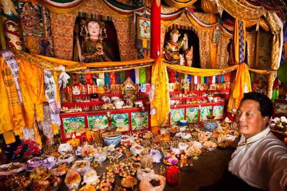 Fête Chamanique (Lurol) en Amdo au Tibet oriental en Chine