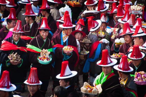 Fête Chamanique (Lurol) en Amdo au Tibet oriental en Chine