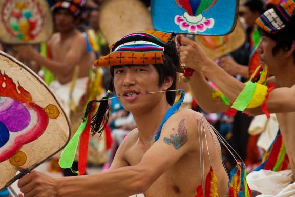 Fête Chamanique (Lurol) en Amdo au Tibet oriental en Chine