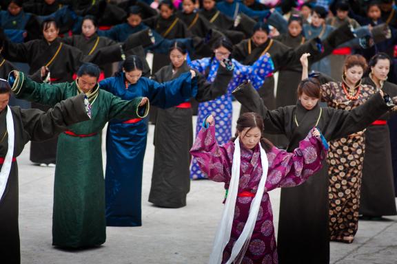 Fête Chamanique (Lurol) en Amdo au Tibet oriental en Chine