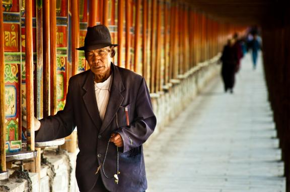 Monastère de Labrang en Amdo au Tibet oriental en Chine