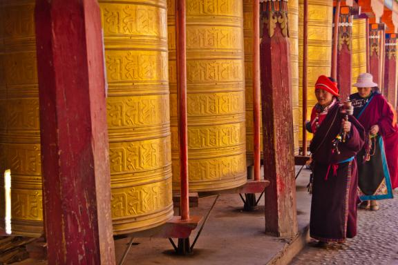 Manijiaguo près de Tagong dans la région du Kham au Tibet oriental en Chine