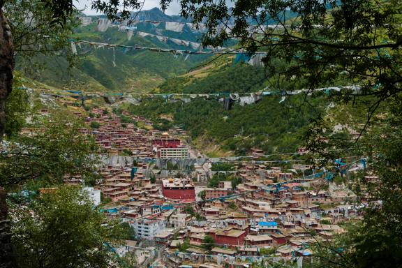 Dege dans la région du Kham au Tibet oriental en Chine