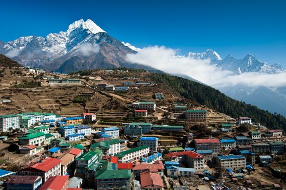 Namche Bazar à 3440 m dans la région de l’Everest au Népal