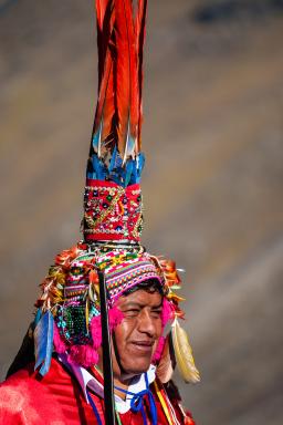 Pendant le pèlerinage du Qoyllur'iti dans la région de Cusco au Pérou