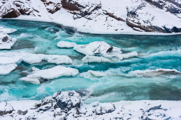 Chadar, le trek sur la rivière gelée au Ladakh Zanskar en Inde