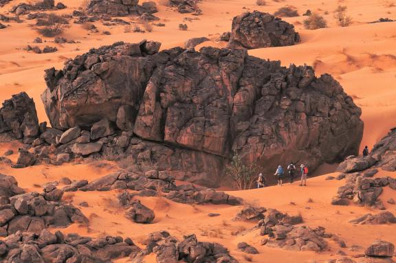 Découverte d'une formation rocheuse en Mauritanie