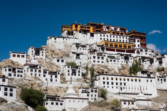 Monastère de Tiksey au Ladakh en Himalaya en Inde