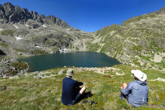 Trek à l'étang et au col de l'Albe dans les Pyrénées