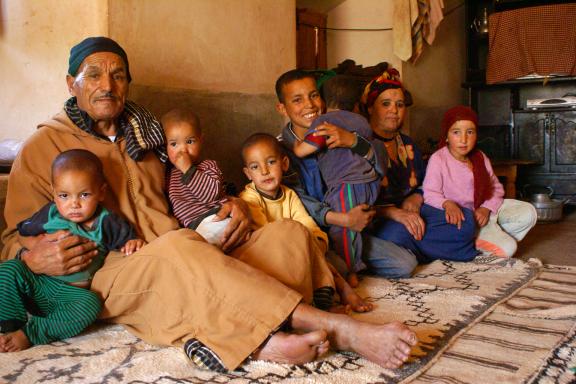 Voyage avec une rencontre avec une famille Aït Bou Oulli