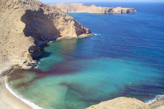 Trek vers la plage d'Oman