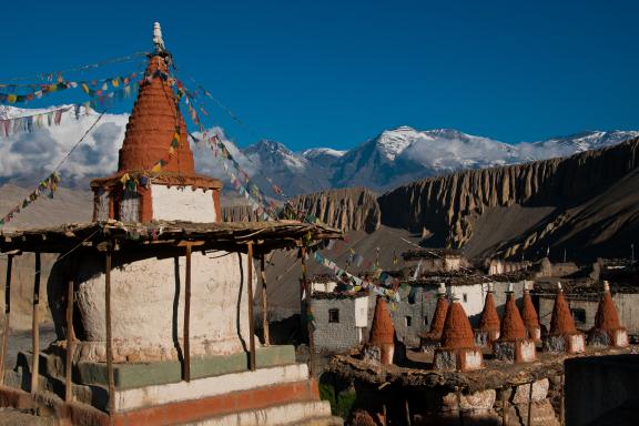 Village de Tangye au Mustang au Népal