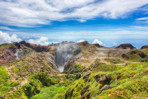 Randonnée à la Soufrière en Guadeloupe