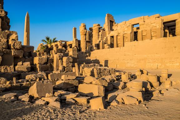 Randonnée vers l'obélisque du Temple d'Amon à Karnak