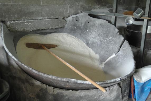 visite culturelle - case à manioc - farine de manioc en Martinique