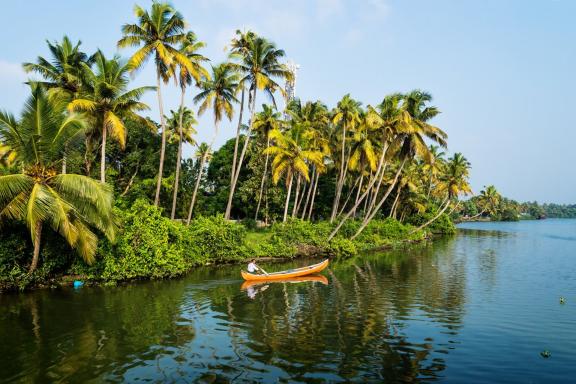 Voyage à travers les Backwaters du sud Kerala