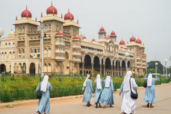 Randonnée vers le palais du maharajah de Mysore au Karnataka