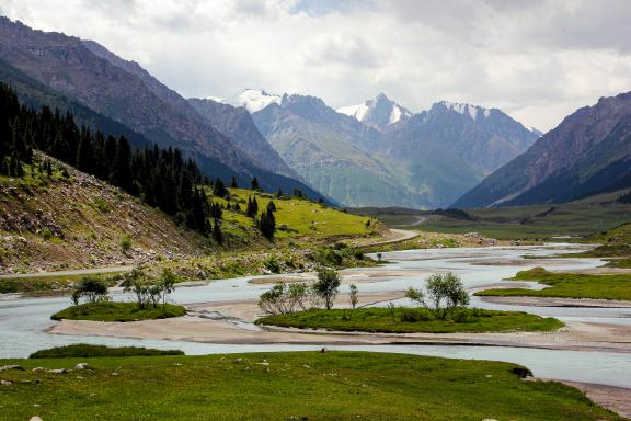 Trekking vers le glacier Inylchek et pic Pobeda au Tien Shan