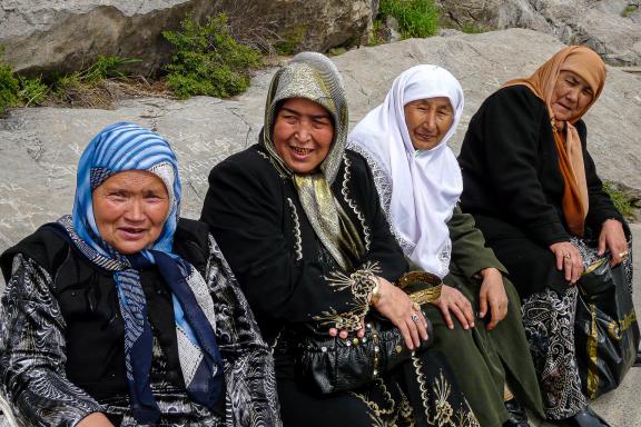 Montagnes de Soliman Sulayman Sulaiman Too à Osh Kirghizistan