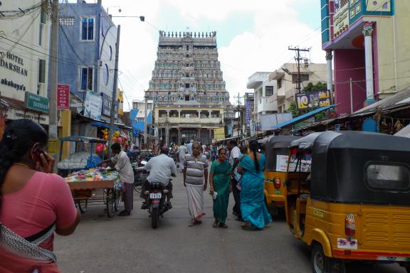 Trek vers un temple hindou tamoul au Tamil Nadu