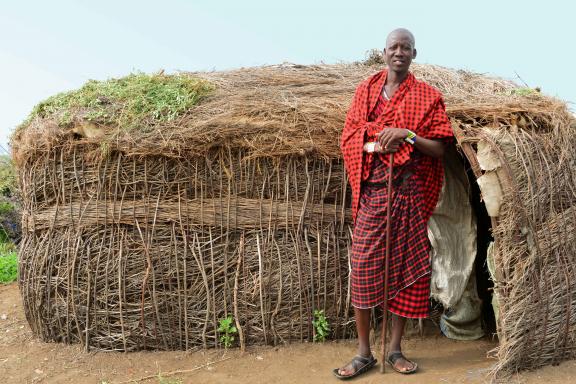 Voyage et maison traditionnelle au Kenya