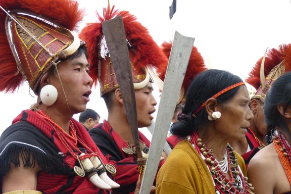 Immersion avec des danseurs naga au Hornbill festival au Nagaland