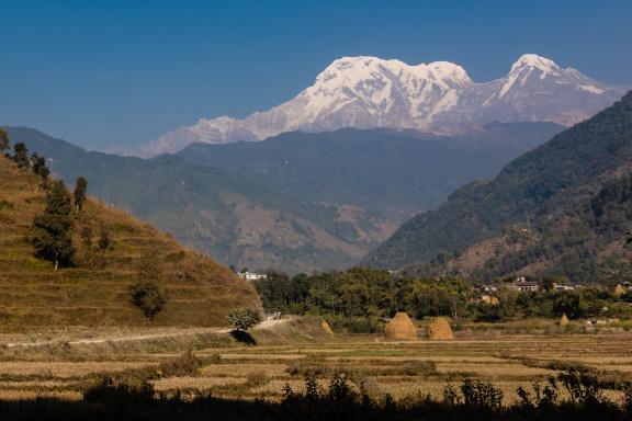 Village de Luwang village près du Mardi Himal dans la région de Pokhara au Népal