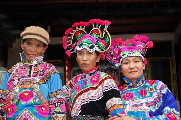 Voyage vers des femmes yi du nord Yunnan au nord de Chuxiong