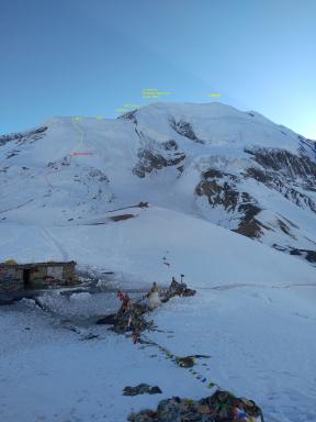 Ascension du Thorong peak sur le tour des Annapurnas