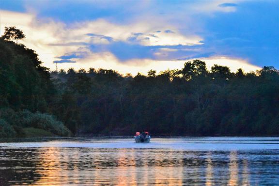 Navigation sur la rivière Kinabatangan dans l'état de Sabah