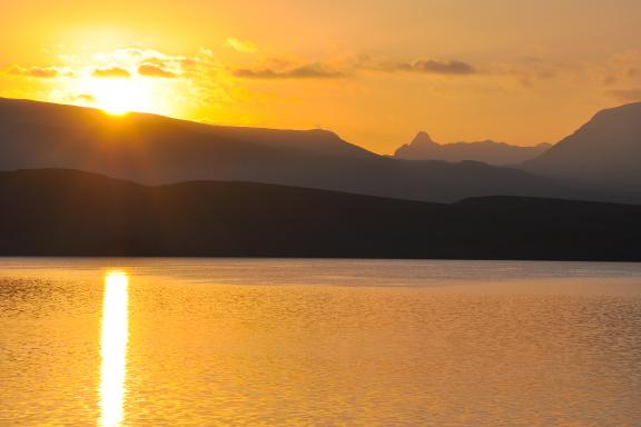 Randonnée au lever de soleil au lac d'Isli