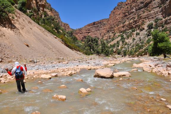 Trekking dans les gorges de l'asif Melloul